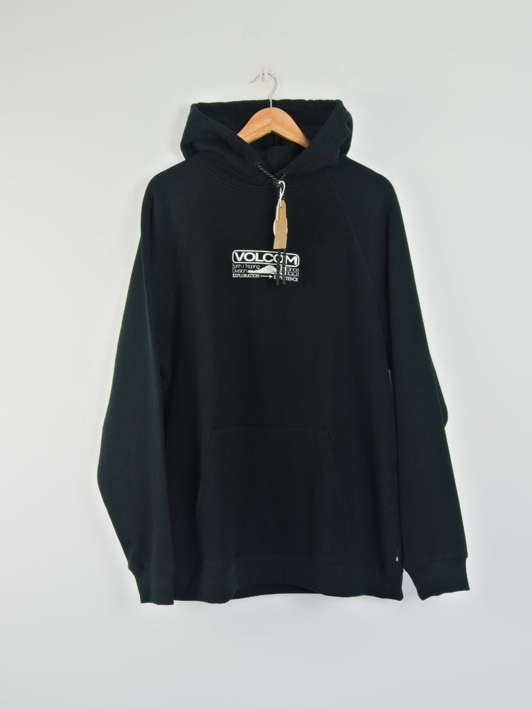 Volcom - out there pull over hoodie - black grind supply company uk