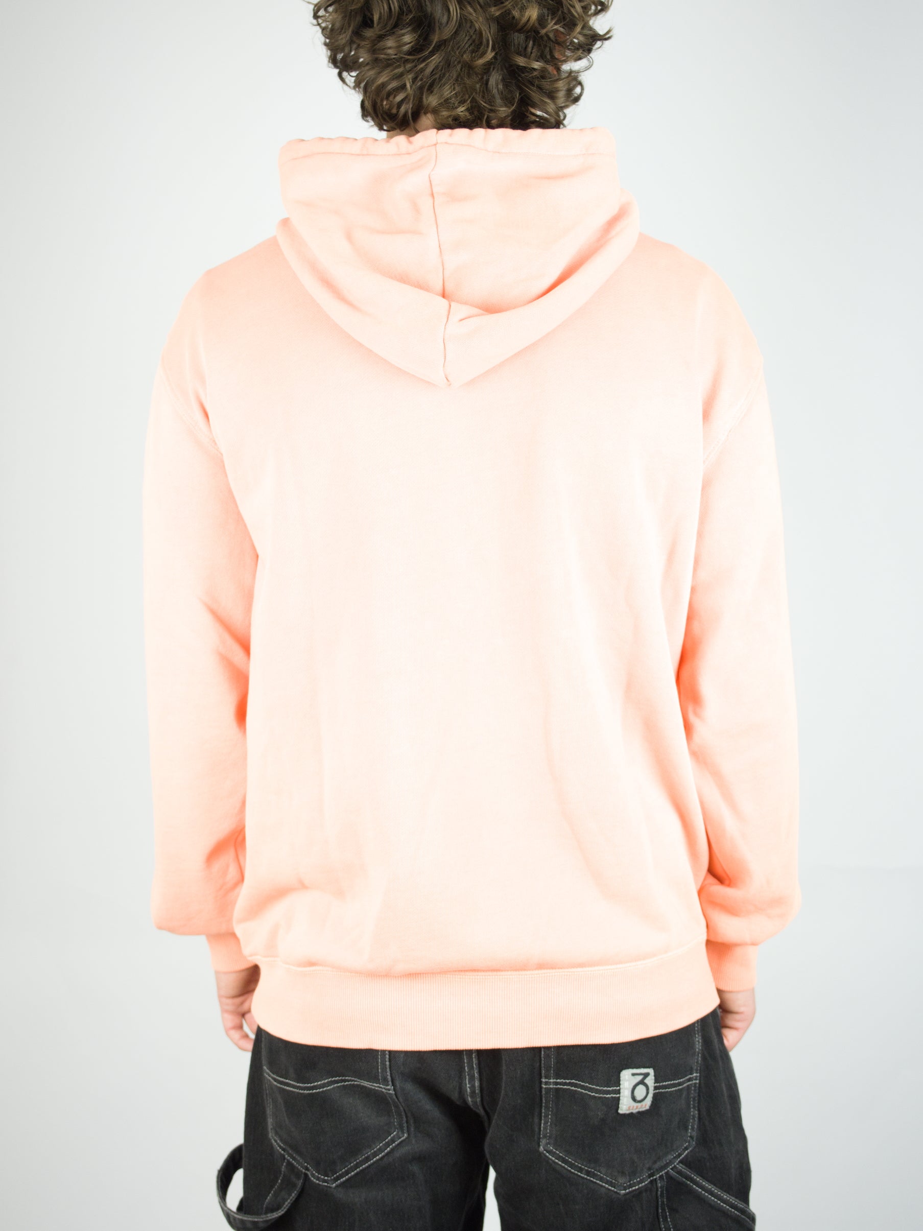 Volcom - single stone hoodie - brushed terry cloth - pale peach