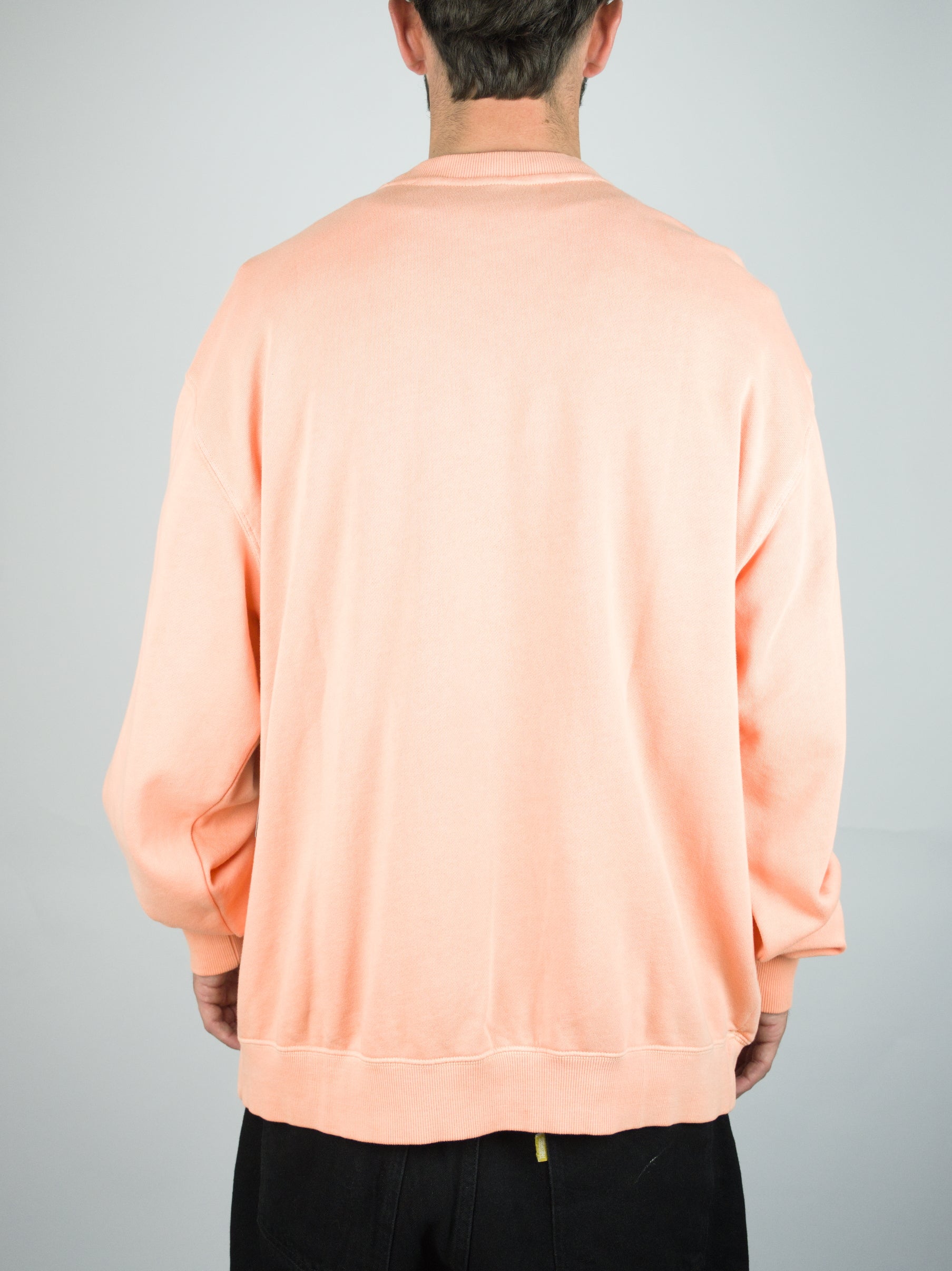 Volcom - single stone sweatshirt - brushed terry cloth - pale peach