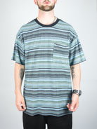 Volcom - slide stone tee shirt - dark black heather xl only