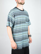 Volcom - slide stone tee shirt - dark black heather xl only