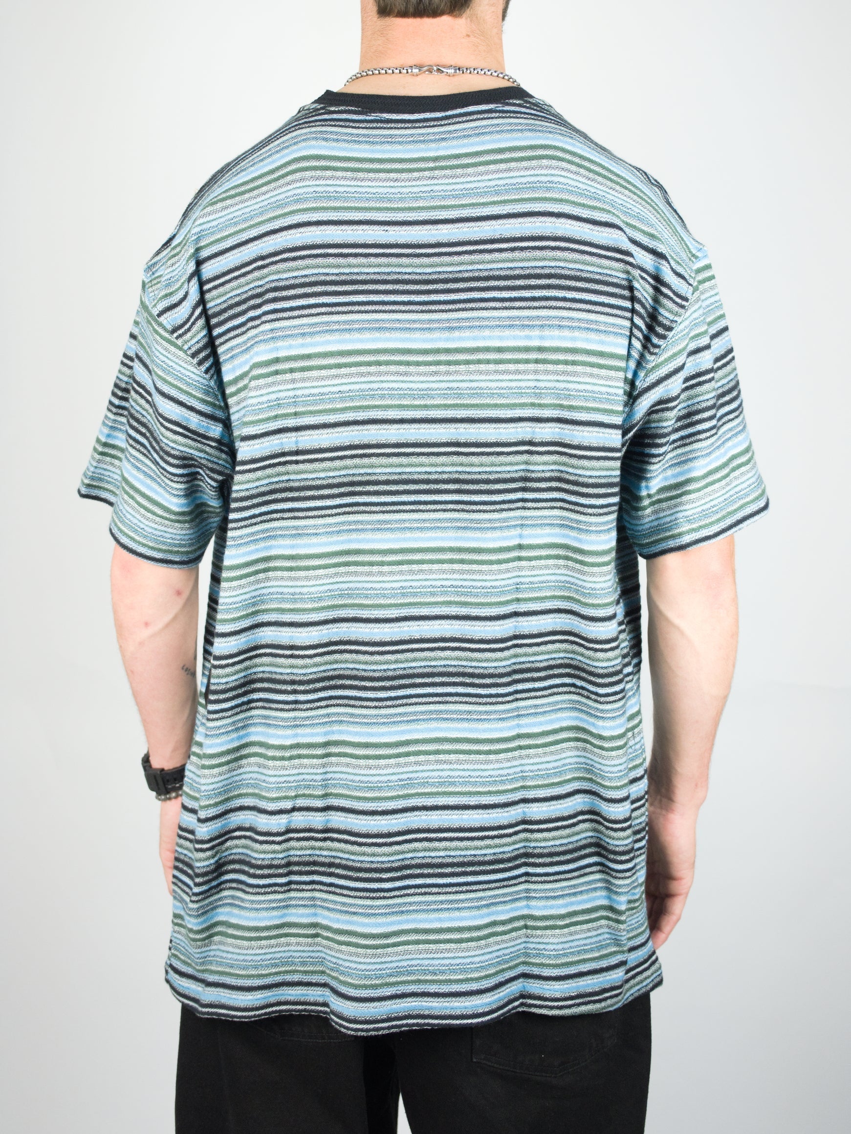 Volcom - slide stone tee shirt - dark black heather xl only