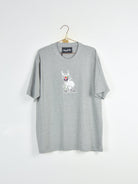 Xl wknd - cupig tee shirt - heather grey grey t-shirt white