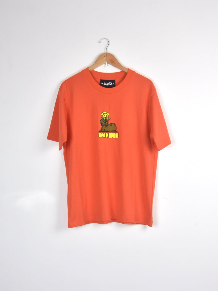 Wknd das boot tee shirt – soft orange grind supply company uk