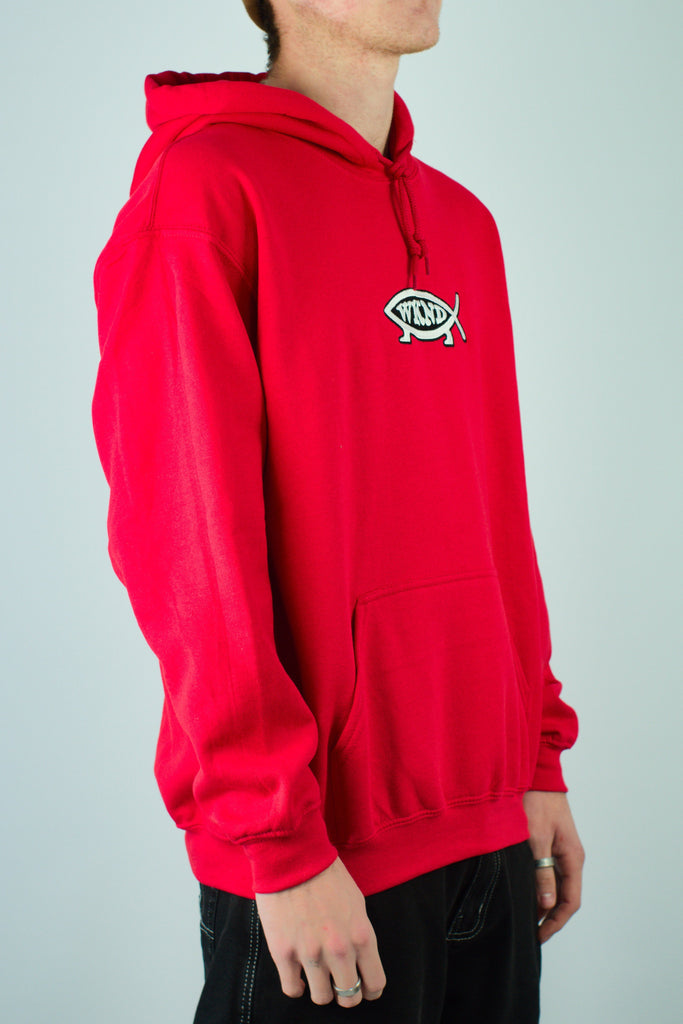 Wknd - Evo Fish Hoodie Hoody Red Fast Shipping Grind Supply Co Online Skateboard Shop