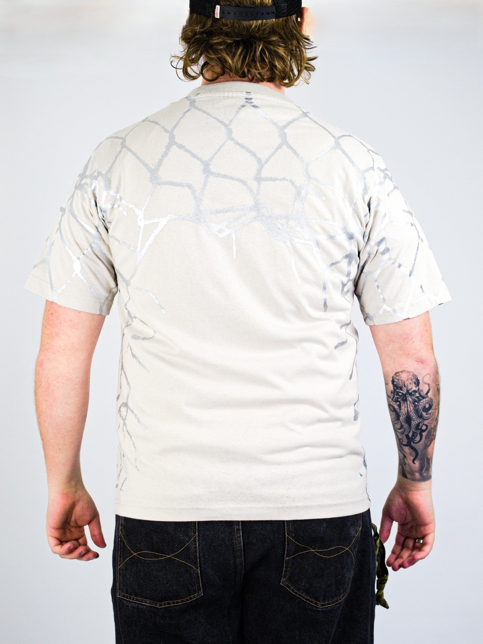 Wknd - fishbone emblem tee - mist - last one 2xl only