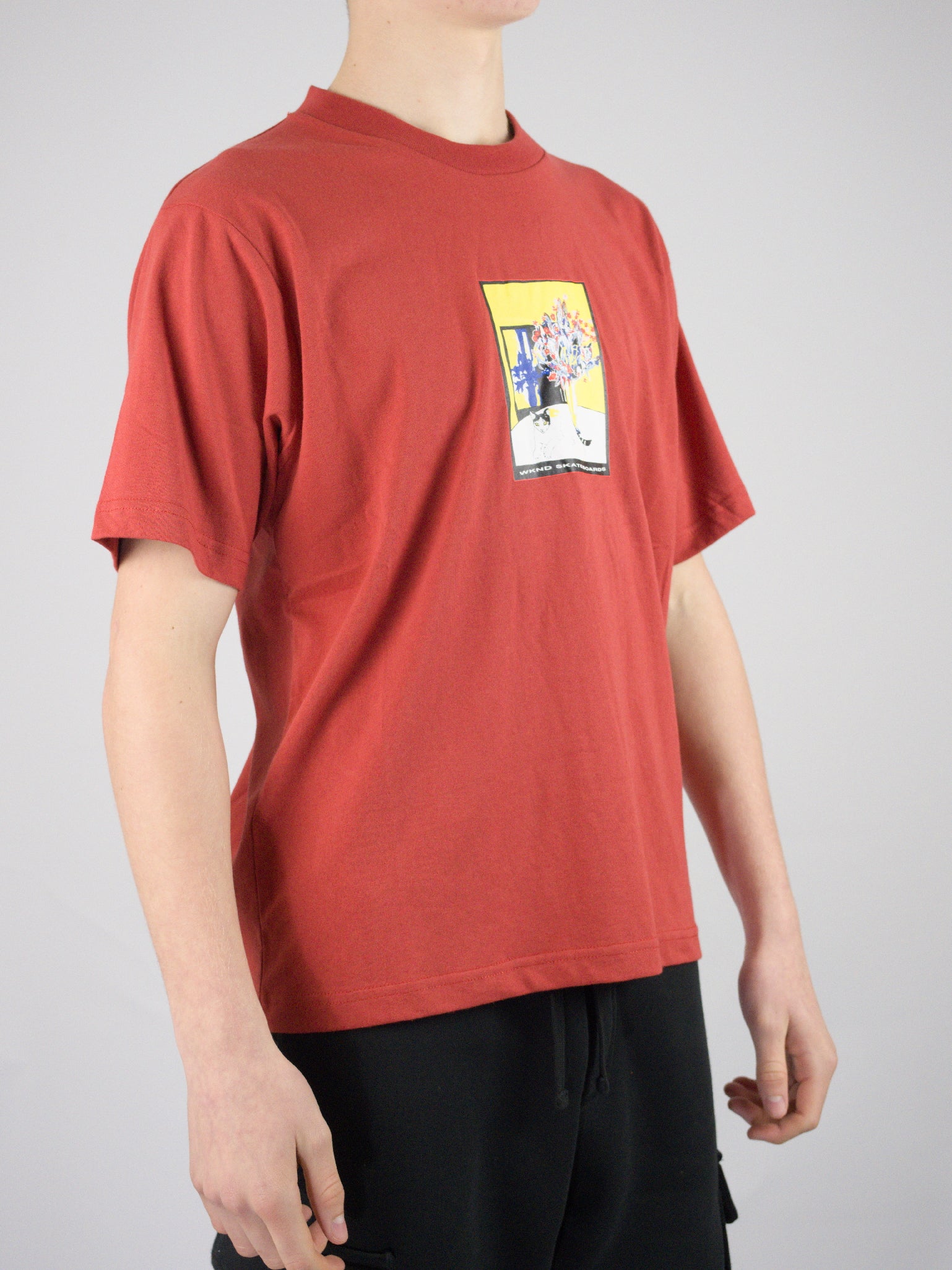 Wknd - sitter tee shirt - rusty red