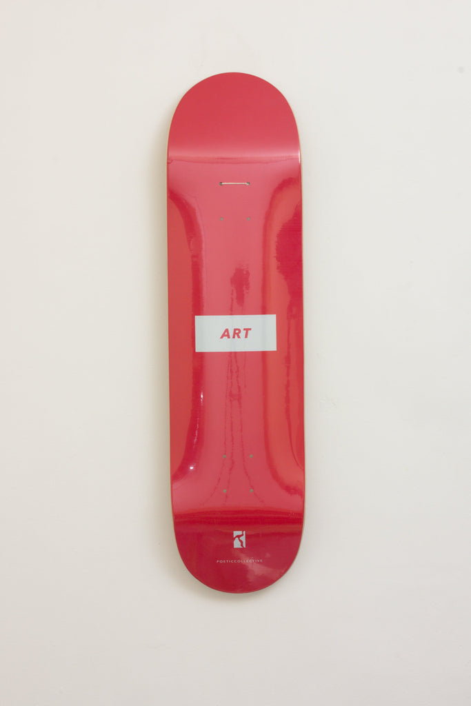 Poetic Collective - Art - Red & White - High Concave - 8.25 x 32.00 14.2 Decks Fast Shipping