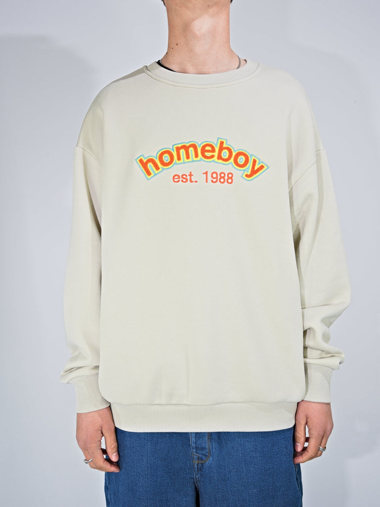 Homeboy - 90’s Series Chenille - Crew - Dust Sweatshirt Fast Shipping