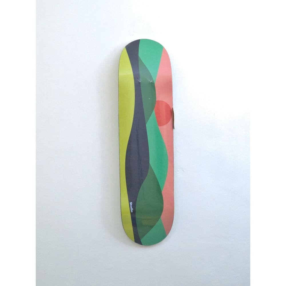 Studio Skateboards Hills Landscapes Series 8.25 x 32.00 colorful abstract skateboard deck